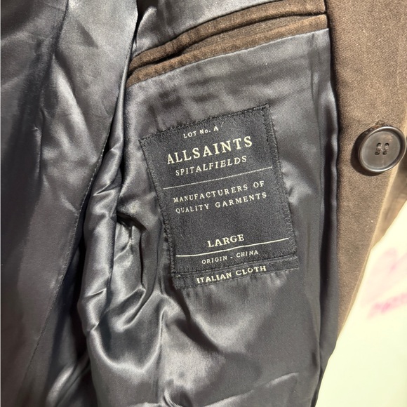 All Saints Dark Brown Jacket - Picture 3 of 3